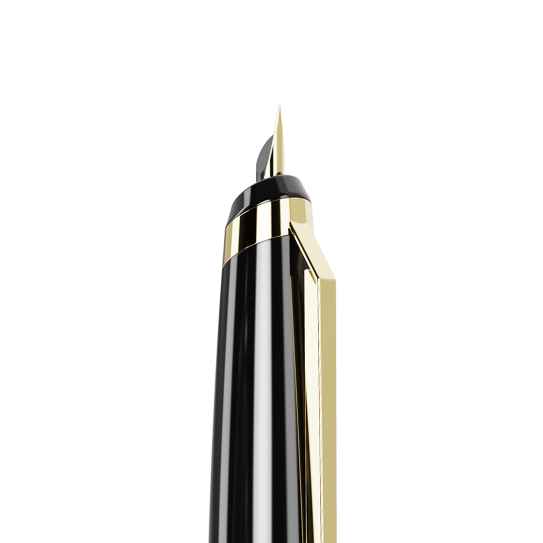 Endless Phantom Retractable Fountain Pen - Black Gold