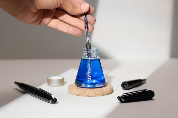 Endless Phantom Retractable Fountain Pen - Clear Chrome