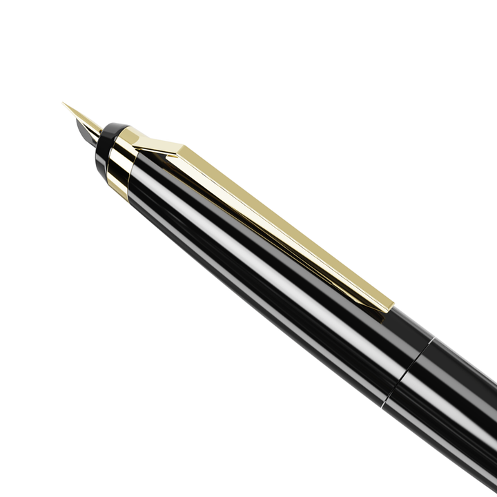 Endless Phantom Retractable Fountain Pen - Black Gold