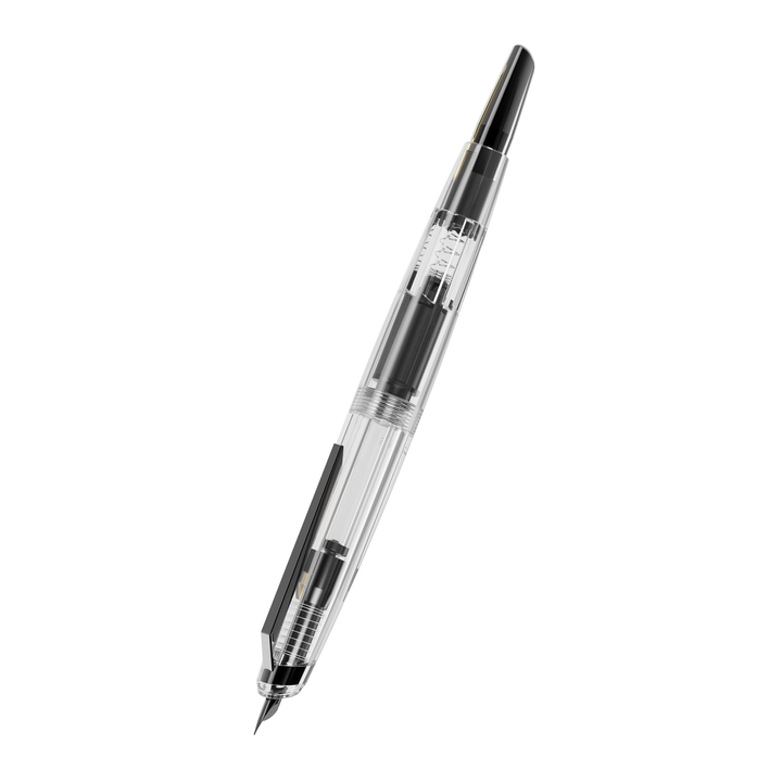 Endless Phantom Retractable Fountain Pen - Clear Black