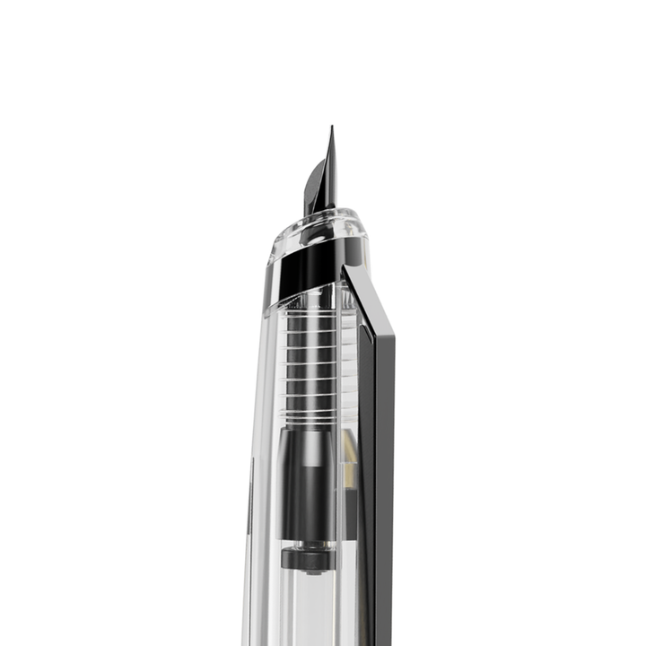 Endless Phantom Retractable Fountain Pen - Clear Black