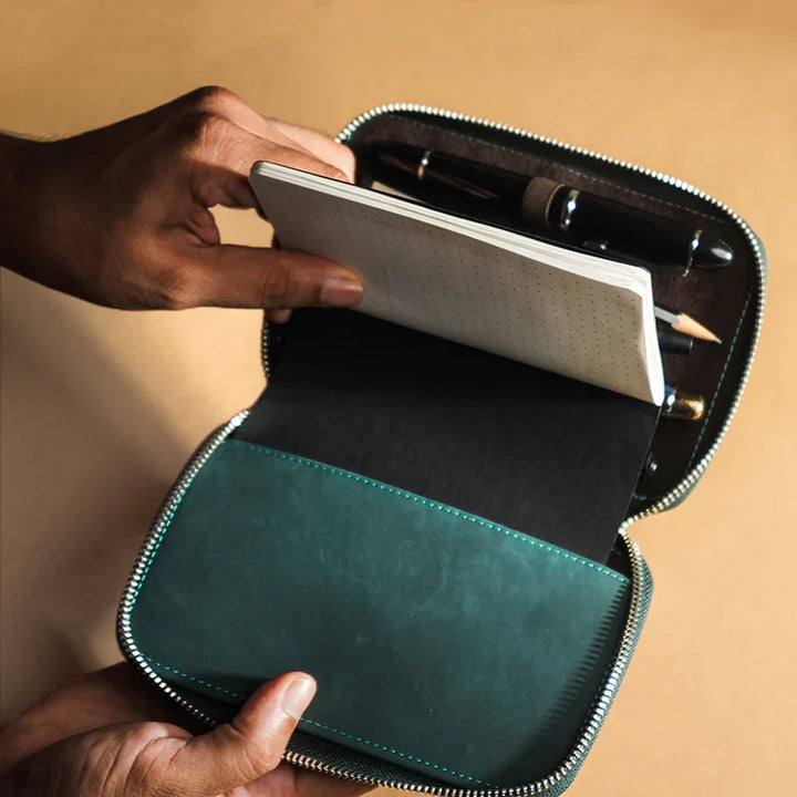 Endless Labs.11 - Companion Adjustable Pen Pouch Canvas - 5 Pens - Cacao Brown