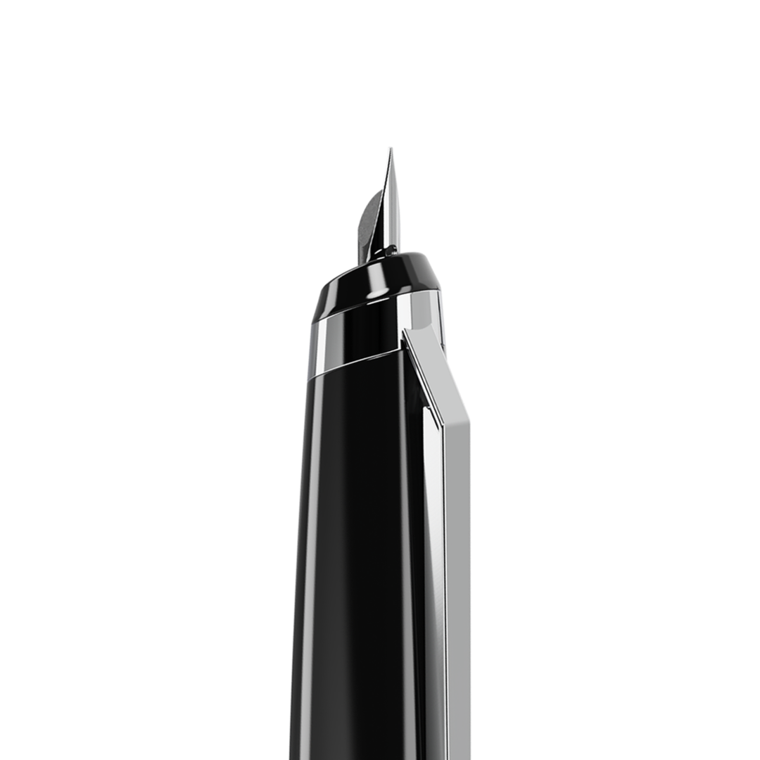 Endless Phantom Retractable Fountain Pen - Black Chrome