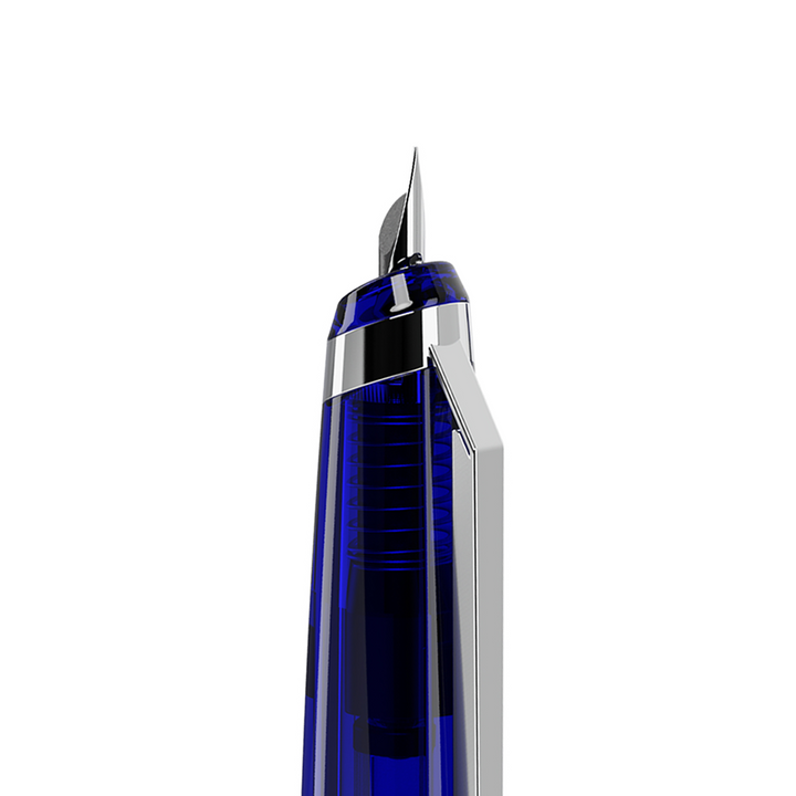 Endless Phantom Retractable Fountain Pen - Nebula Blue Chrome
