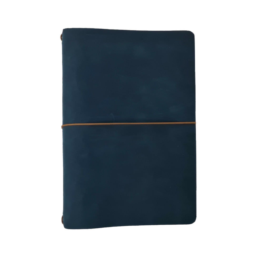 CLEARANCE SALE: Explorer - Refillable Leather Journal Regalia Paper - Blue