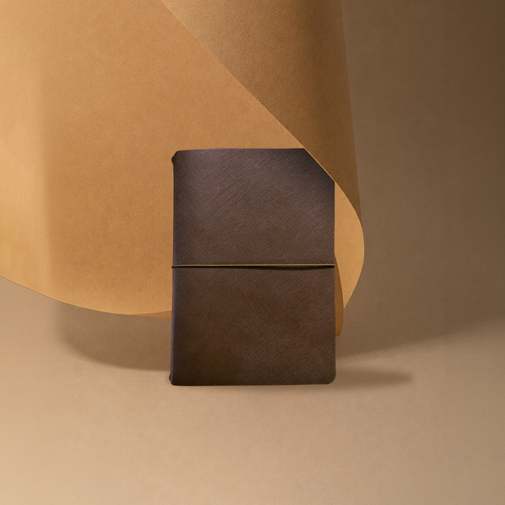 Explorer - Refillable SAFFIANO Leather Journal Regalia Paper - Brown A5