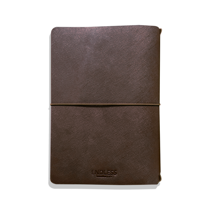 Explorer - Refillable SAFFIANO Leather Journal Regalia Paper - Brown A5