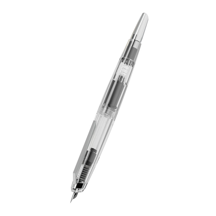 Endless Phantom Retractable Fountain Pen - Clear Chrome