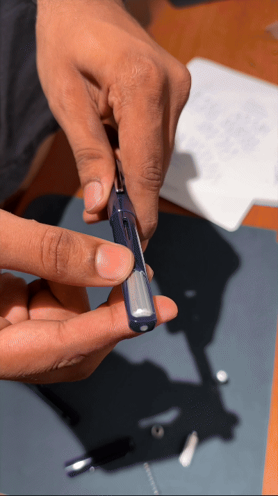 Endless LABS.12 Captiva ADVANCED Torque-Filler Fountain Pen - Infinite Space Chrome - UltraGrind