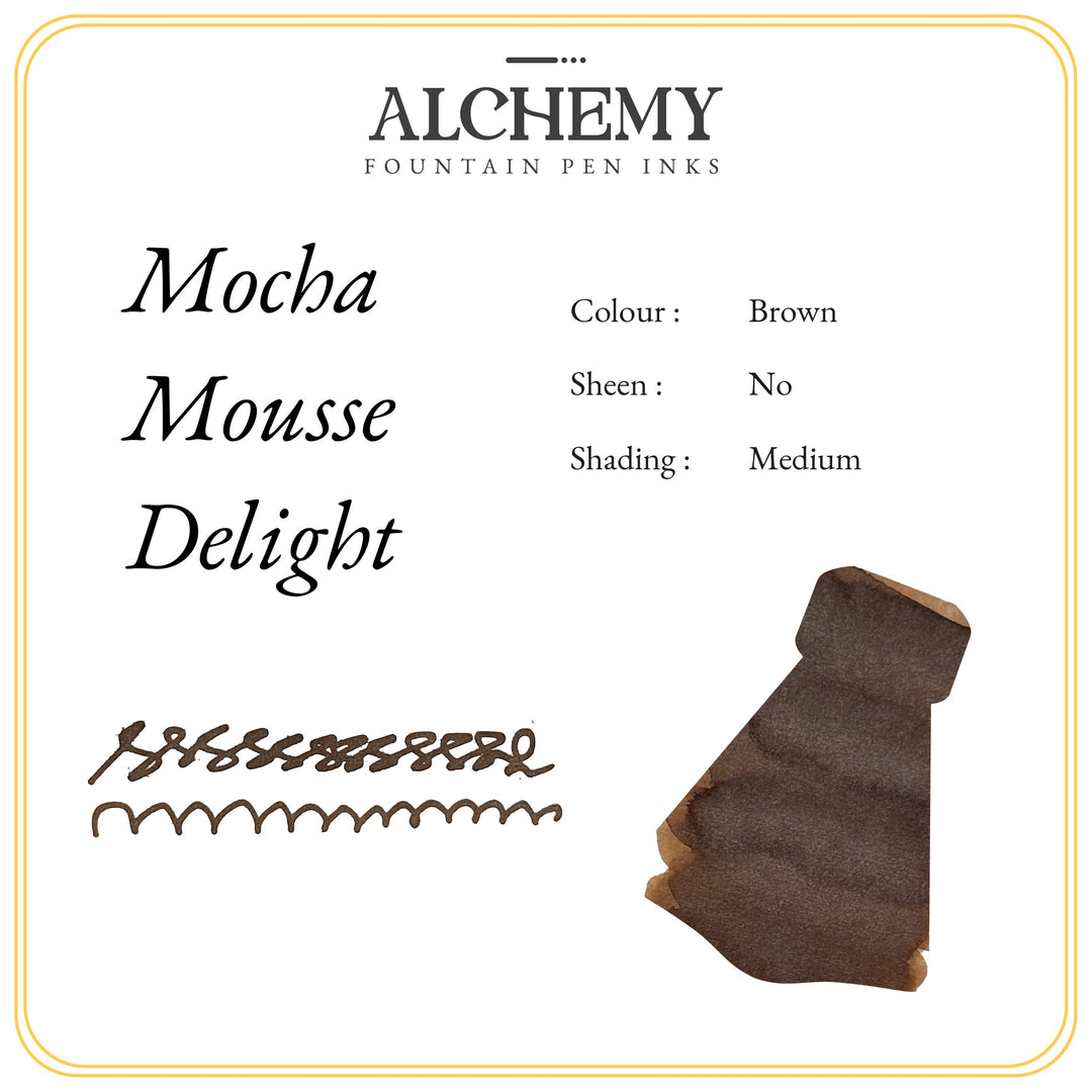 Endless Alchemy Fountain Pen Inks -  Mocha Mousse Delight - Aromatic - 45 ML