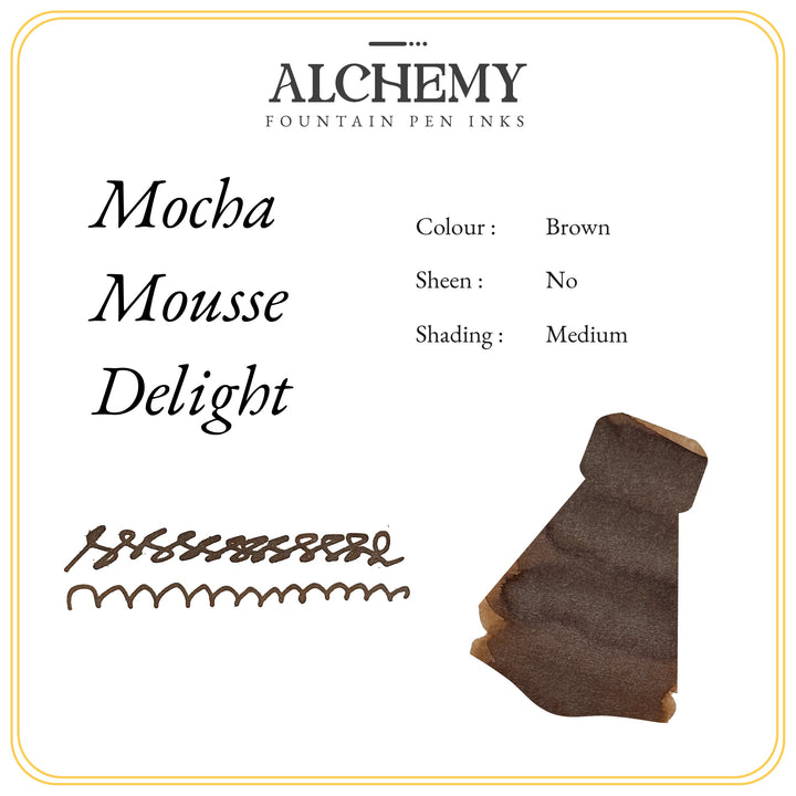 Endless Alchemy Fountain Pen Inks -  Mocha Mousse Delight - Aromatic - 45 ML