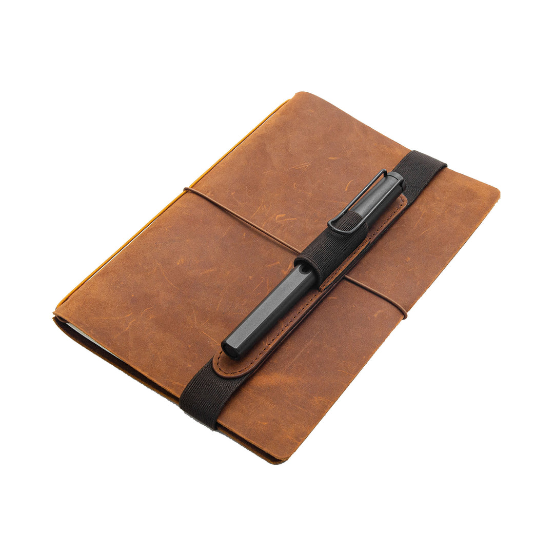 LOCHBY® Pocket Journal | Tomoe River 3.5" X 5.5" Notebook | Waxed Canvas | Ideal For Travelers & Daily Use, Fits Field Notes, Moleskine Cahier
