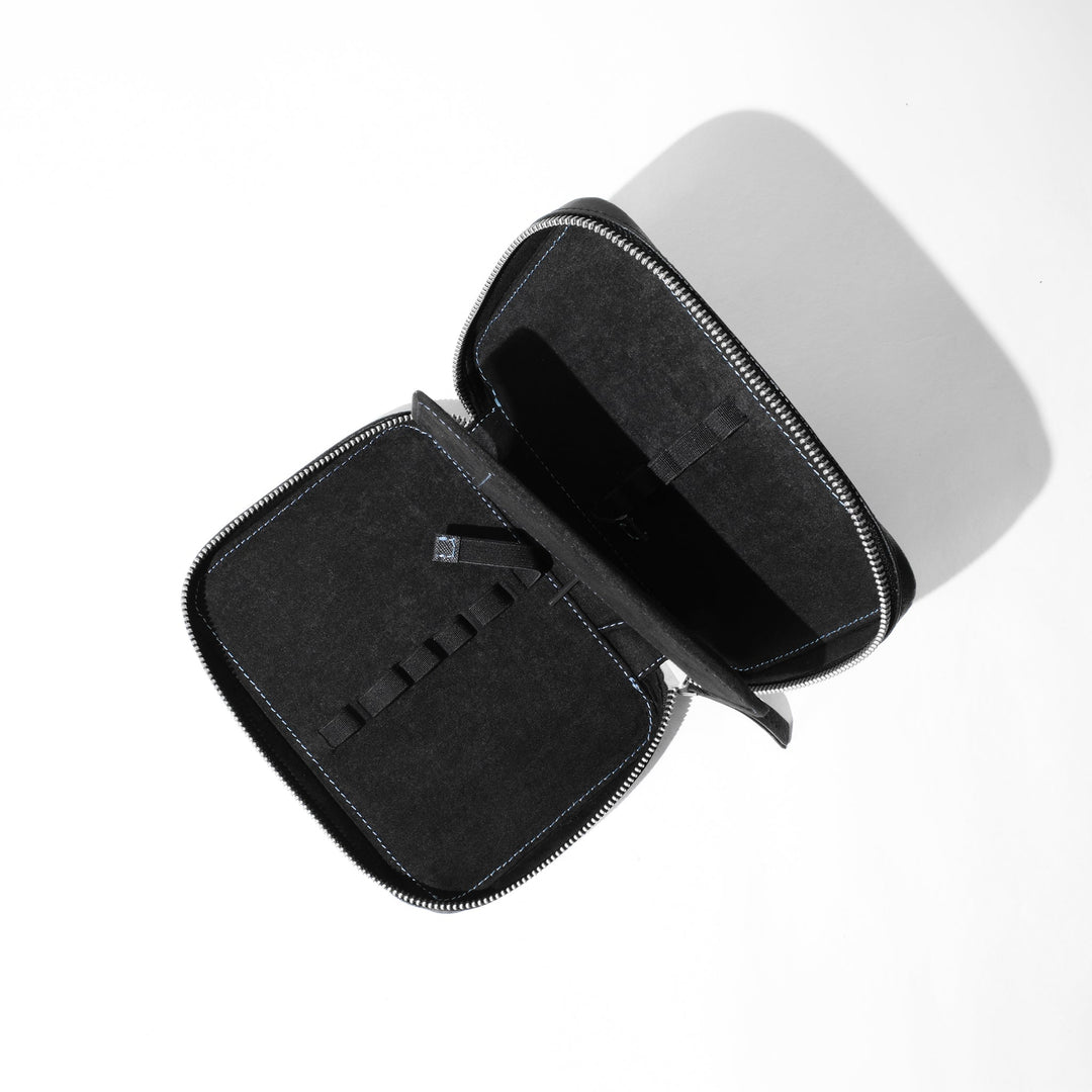 Saffiano 10 Pen Pouch 0010 Black Open