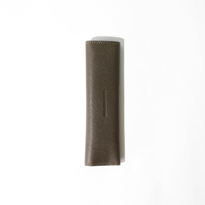 Saffiano 1 Pen Pouch 0006 Green Back