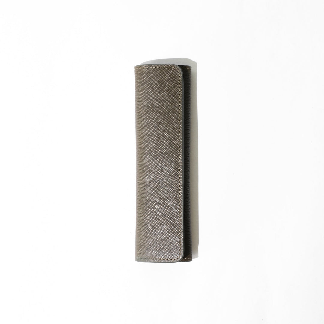 Saffiano 1 Pen Pouch 0007 Green Front