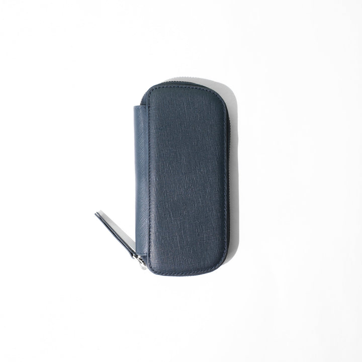 Endless Companion Leather Adjustable Pen Pouch - 3 Pens - Blue