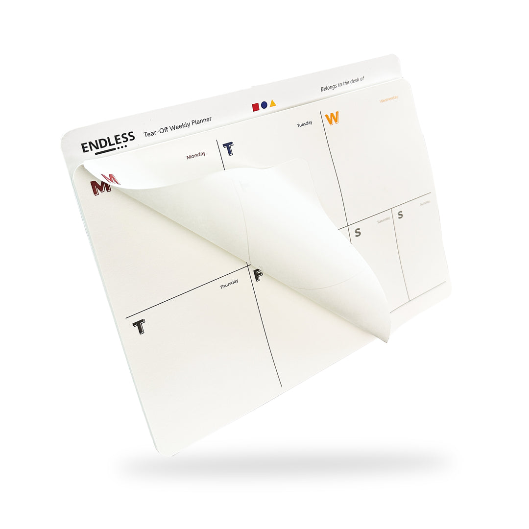 CLEARANCE SALE: Endless LABS.14 Creative Block- WEEKLY Tear-Off Notepads - 70 Sheets