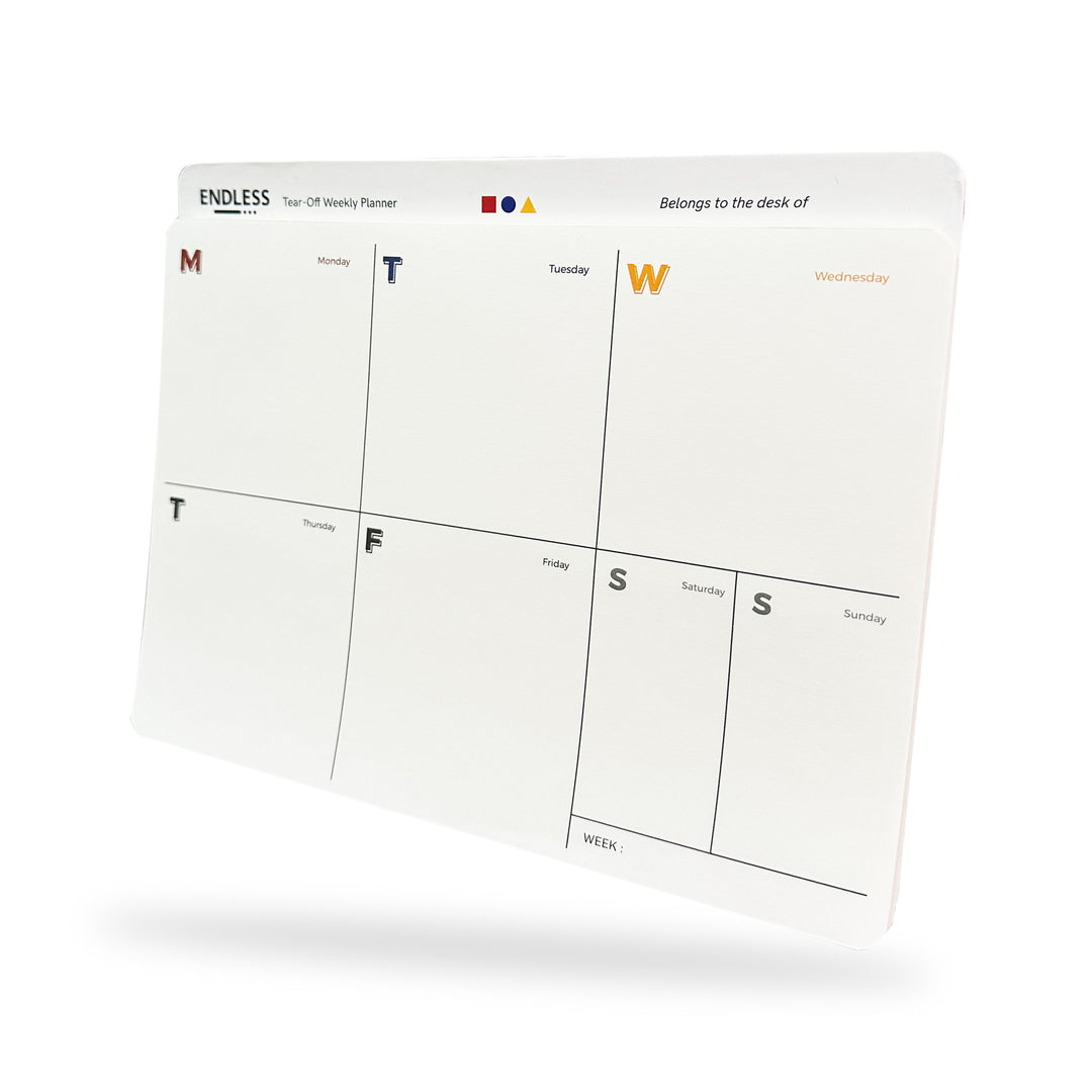 CLEARANCE SALE: Endless LABS.14 Creative Block- WEEKLY Tear-Off Notepads - 70 Sheets