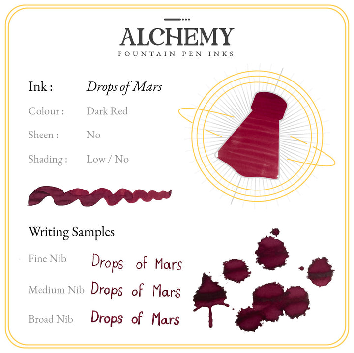 Endless Alchemy Fountain Pen Inks - Drops of Mars 45 ml