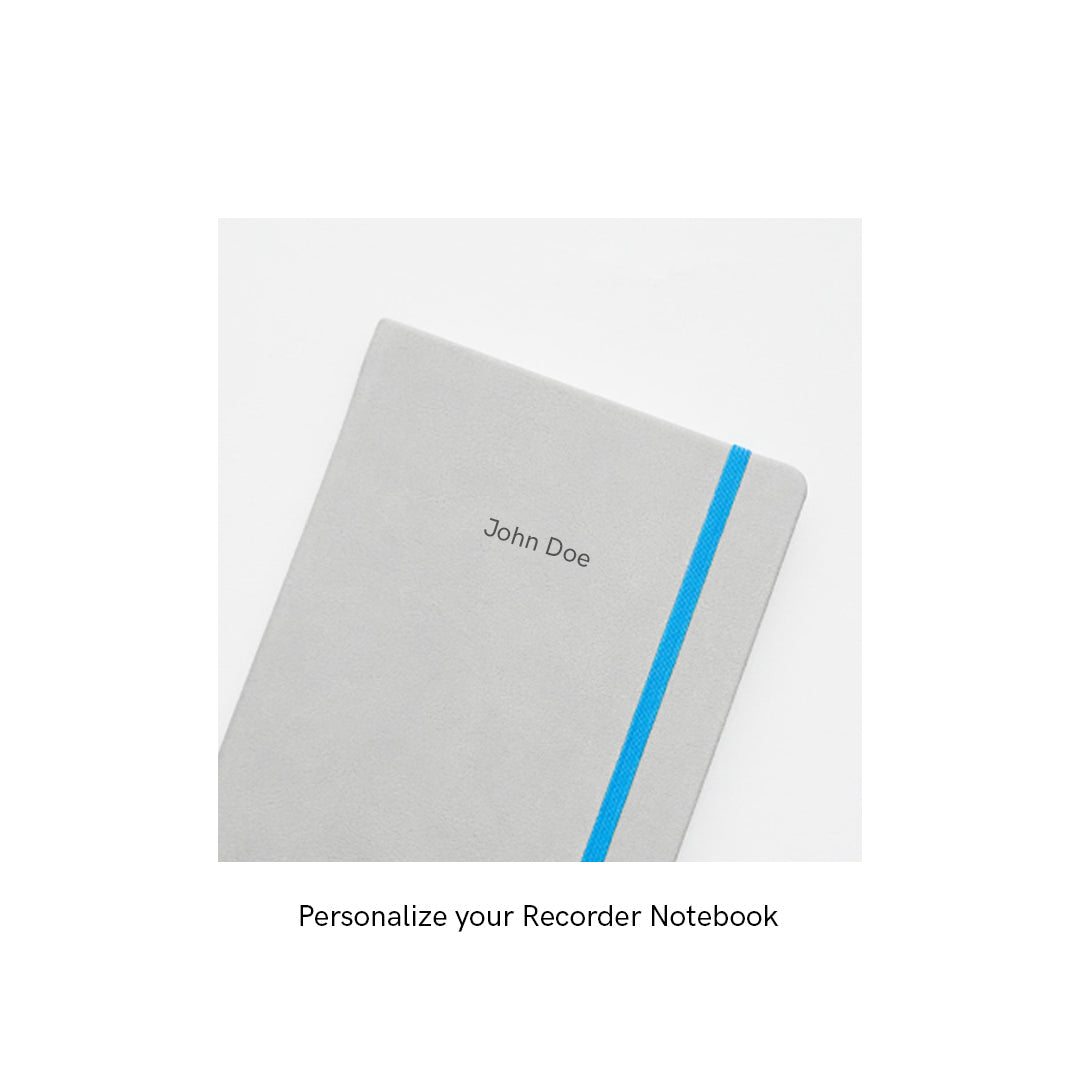 Recorder Notebook -  Mountain Snow - Regalia Paper - A5