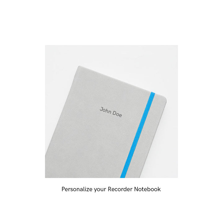 Recorder Notebook -  Mountain Snow - Regalia Paper - A5