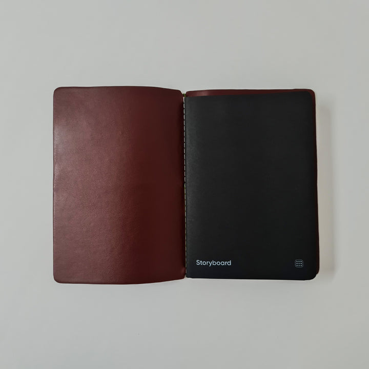 CLEARANCE SALE: Explorer - Refillable Cactus Leather Journal Regalia Paper - Maroon