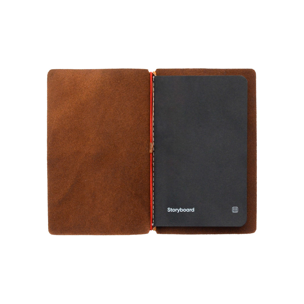CLEARANCE SALE: Explorer Pocket - Refillable Leather Journal Tomoe River Paper - Brown